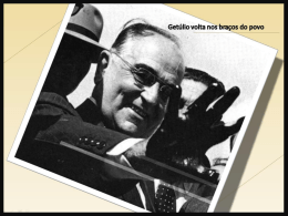 A Presidência de Vargas (1951 – 1954)