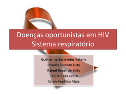 Doenças oportunistas em HIV Sistema respiratório