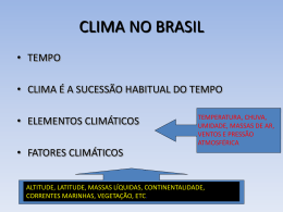 slides de clima no brasil
