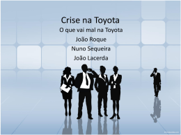 Crise na Toyota - comunicaempresa
