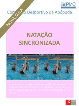 natação sincronizada - Complexo Desportivo da Abóboda