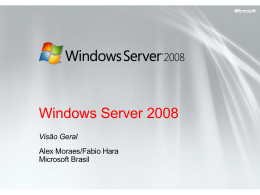 Visão Geral do Windows Server 2008