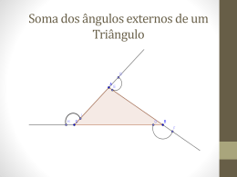 Soma dos ângulos externos de um Triângulo