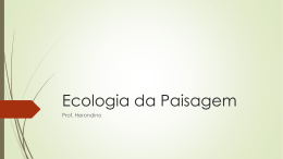 Ecologia da Paisagem – Tema 3