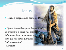 Jesus - Humano - CURSO DE TEOLOGIA PASTORAL