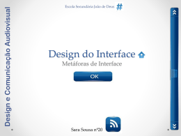 Design do Interface Metáforas de Interface