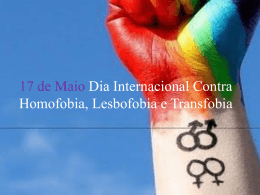 Dia Internacional contra homofobia, lesbofobia e