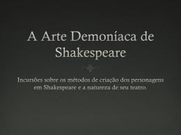 A Arte Demoníaca de Shakespeare