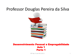 Material para avaliação DPE Professor Douglas Pereira da Silva