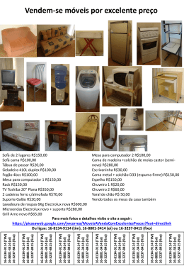 Vendem-se móveis por excelente preço