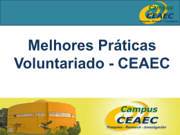 Melhores Práticas Voluntariado - CEAEC