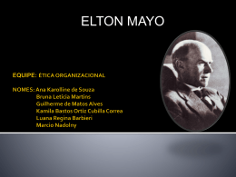 Elton Mayo.
