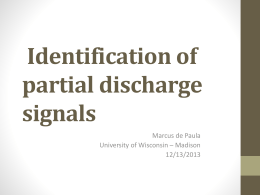 Identification of partial discharge signals
