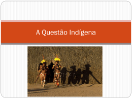 A Questão Indígena