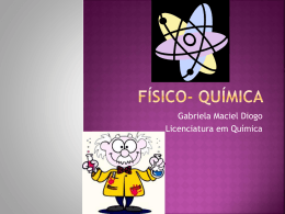 Fisico-Quimico – Parte I - Cursinho Popular Paulo Freire