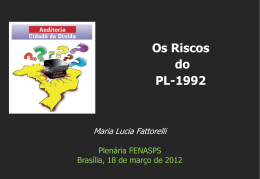 PL 1992/2007 - Auditoria Cidadã da Dívida