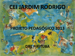 projeto pedagógico 2013