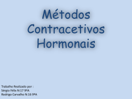 Métodos Contracetivos Hormonais