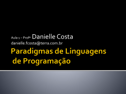 Paradigmas de Linguagens de Programação