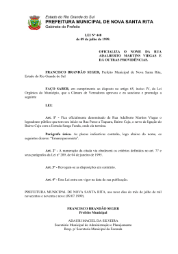 Lei 448 de 1999 - Rua Adalberto Martins Viegas
