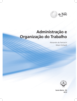 Administração e Organização do Trabalho