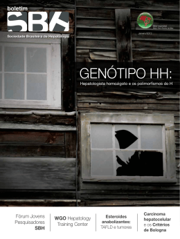Revista SBH Janeiro/2013 - Sociedade Brasileira de Hepatologia