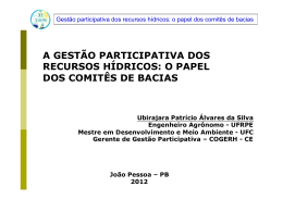 da apresentação - Associação Brasileira de Recursos