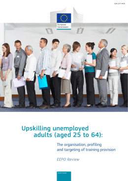 EEPO Review – Upskilling unemployed adults (aged 25 to 64