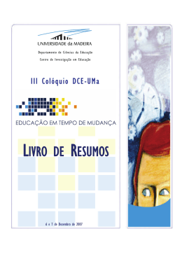 Livro de Resumos - Universidade da Madeira