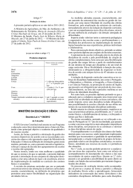 Decreto-Lei n.º 139/2012 - Direção