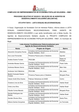 ata nº017-2015 – selecionados para agente de