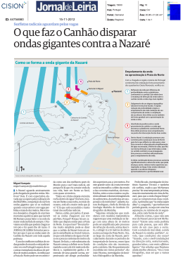 O que faz o Canhão disparar ondas gigantes contra a Nazaré