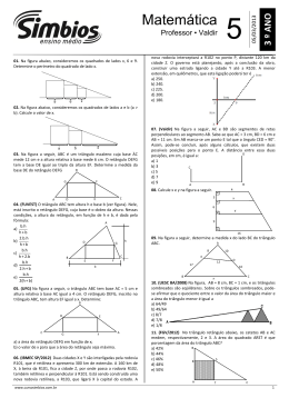 07. SB-07 - Lista 05 - Geometria Plana