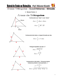 Triângulos - Quadrilárteros - Círculo - MEM