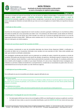 nota técnica - Secretaria da Saúde do Estado do Ceará