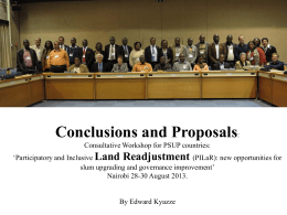 Approaches and Tools at City Level Urban Planning for - UN