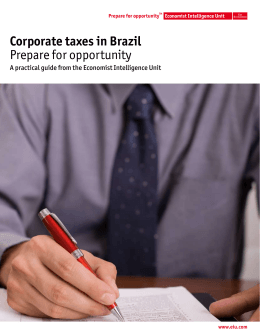 Corporate taxes in Brazil Prepare for opportunity
