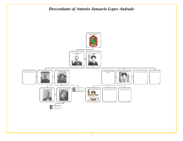 Descendants of Antonio Januario Lopes Andrade