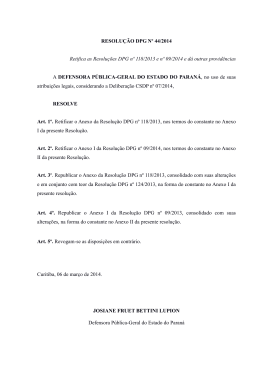 Resolução Nº 044/2014 - Defensoria Pública do Paraná