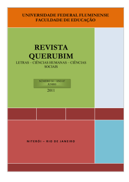 REVISTA QUERUBIM - Universidade Federal Fluminense