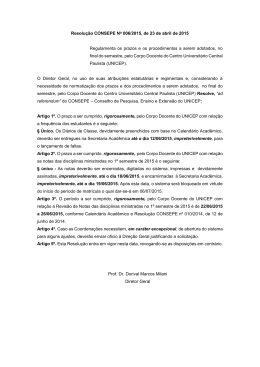 Resolução CONSEPE No 006/2015, de 23 de abril de 2015