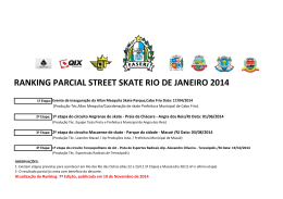 7ª Edição do Ranking Parcial Street 2014 RJ