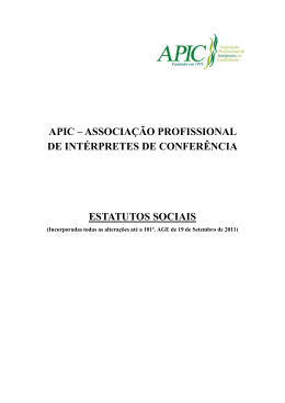apic – associação profissional de intérpretes de conferência