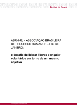 ABRH-RJ - ASSOCIAÇÃO BRASILEIRA DE RECURSOS