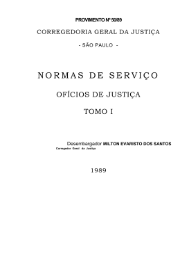 provimento nº 50/89 - Tribunal de Justiça