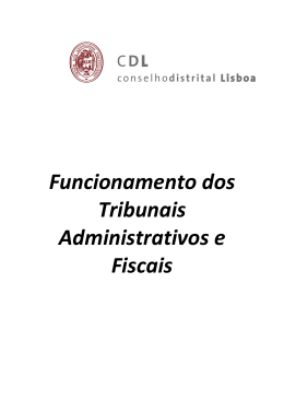 Funcionamento dos Tribunais Administrativos e Fiscais