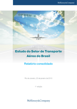 Estudo do Setor de Transporte Aéreo do Brasil