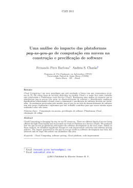 Uma análise do impacto das plataformas pay-as - (CPD)