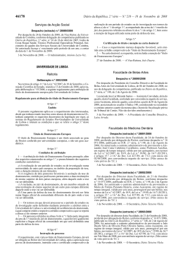 Regulamento para atribuição do título de doutoramento europeu