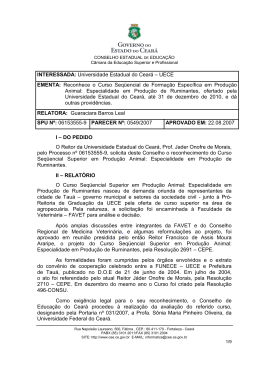 Parecer 0549/2007 - Conselho de Educação do Ceará